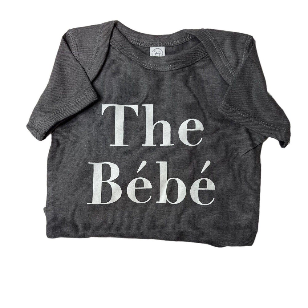 The Bebe Grey‎ Rabbit Skins Bodysuit 6 Month New